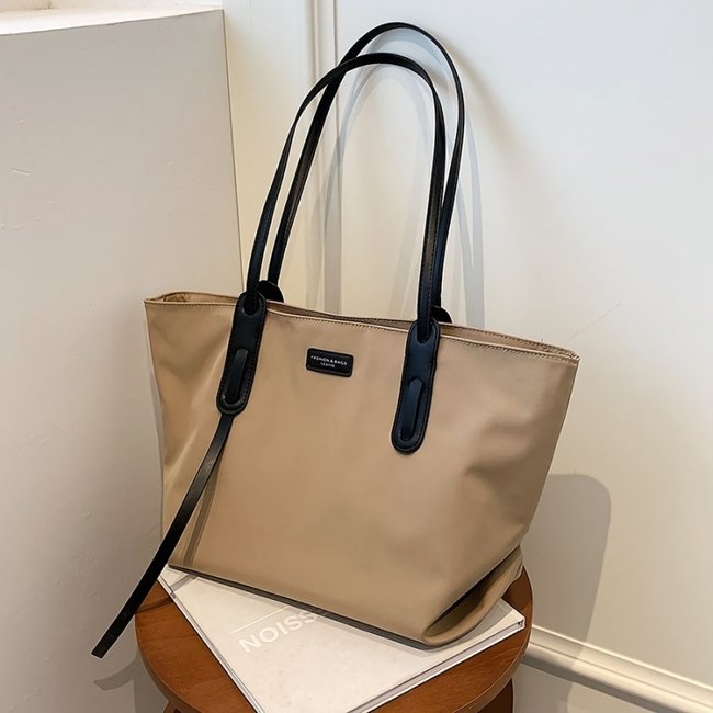 Khaki Segeltuch Handtasche