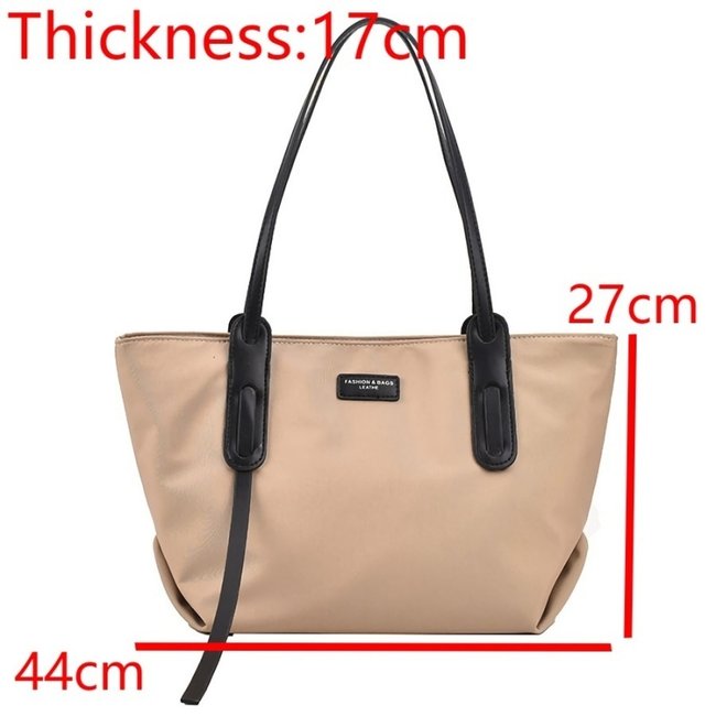 Khaki Segeltuch Handtasche