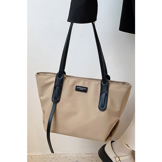 Khaki Segeltuch Handtasche