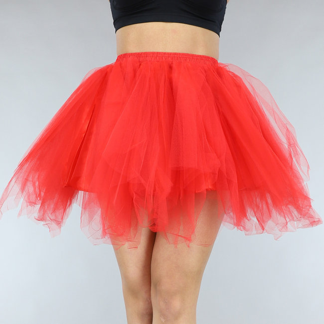 Rotes Tutu mit Gummizug am Bund