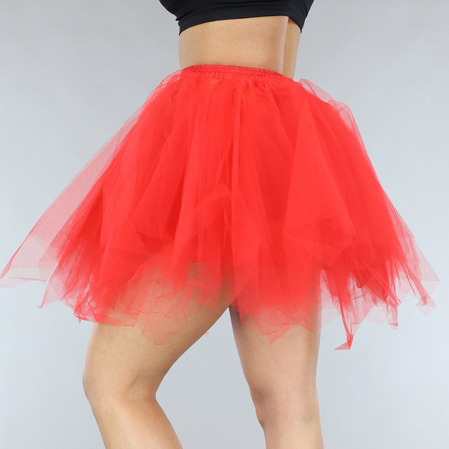 Rotes Tutu mit Gummizug am Bund