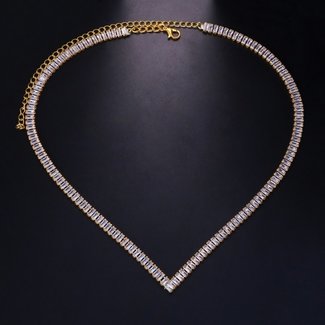 Gold-Diamant-Halskette