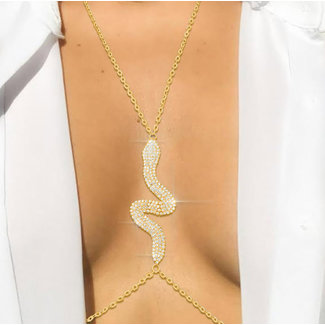 Goldene Schlange Bodychain