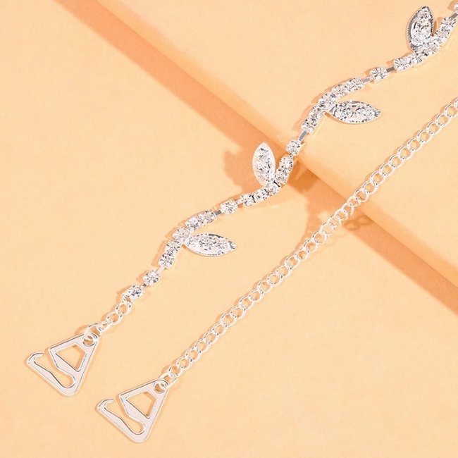 Blattsilber-BH-Band mit Strass