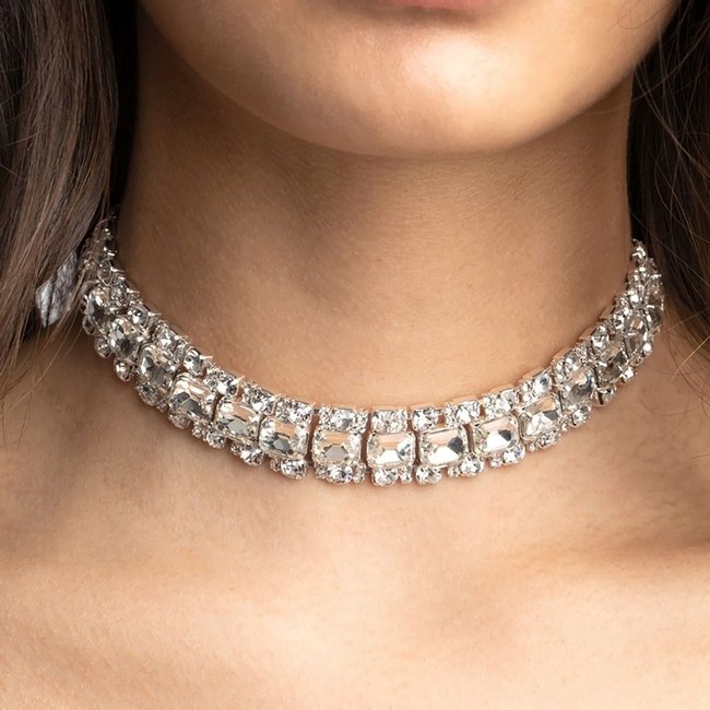 Chunky Diamond Halsband