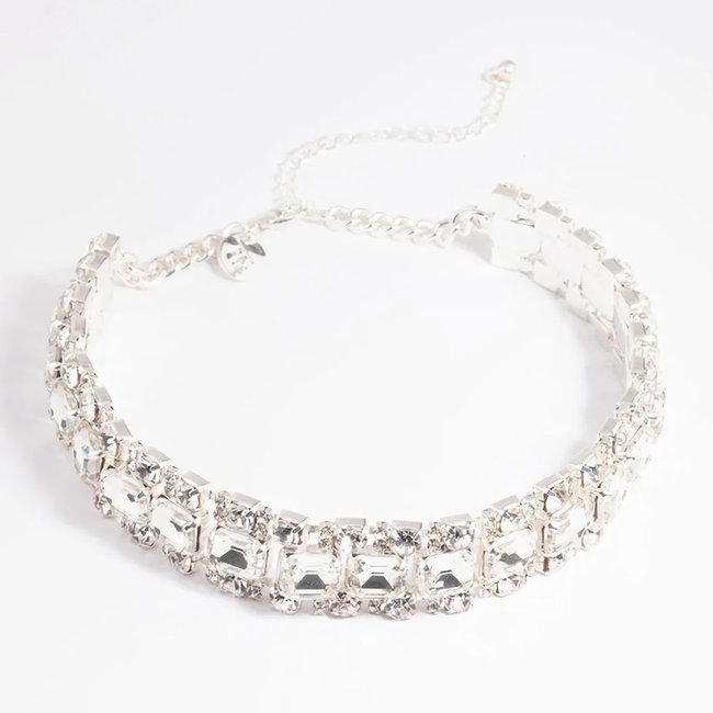 Chunky Diamond Halsband