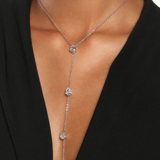 NEW0803 Silberne Drop Neck Bodychain