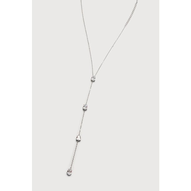 Silberne Drop Neck Bodychain