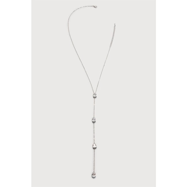 Silberne Drop Neck Bodychain