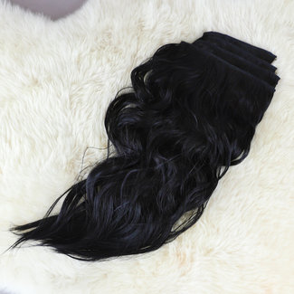 Schwarze Clip-In Extensions