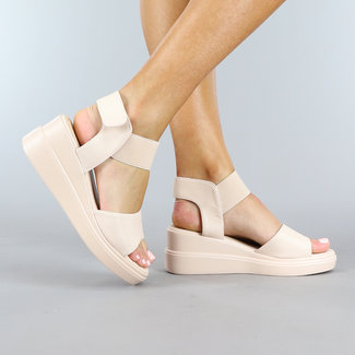 BF2023 Beige Basic-Sandalen