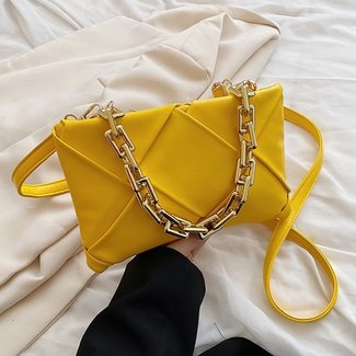 SALE35 Geflochtene Tasche mit Kette