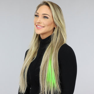 Clip in Haarverlängerung Neon Grün