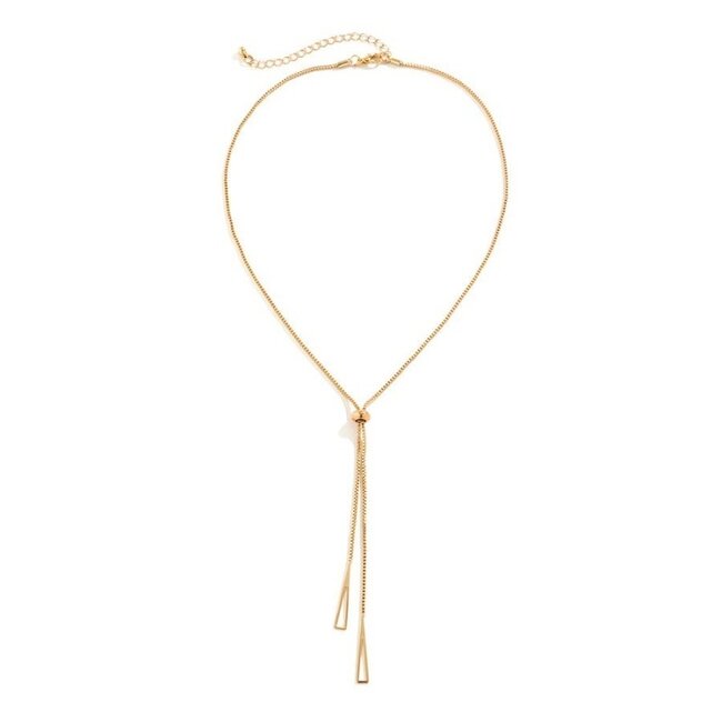 Gold Verstellbare lange Halskette