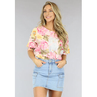 OP=OP! Geblümte Chiffon-Bluse