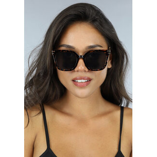 Leopard Retro-Sonnenbrille