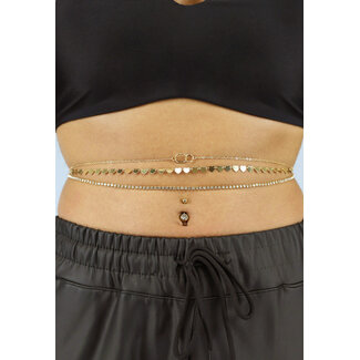 Golden Hearts Bodychain 3er Pack