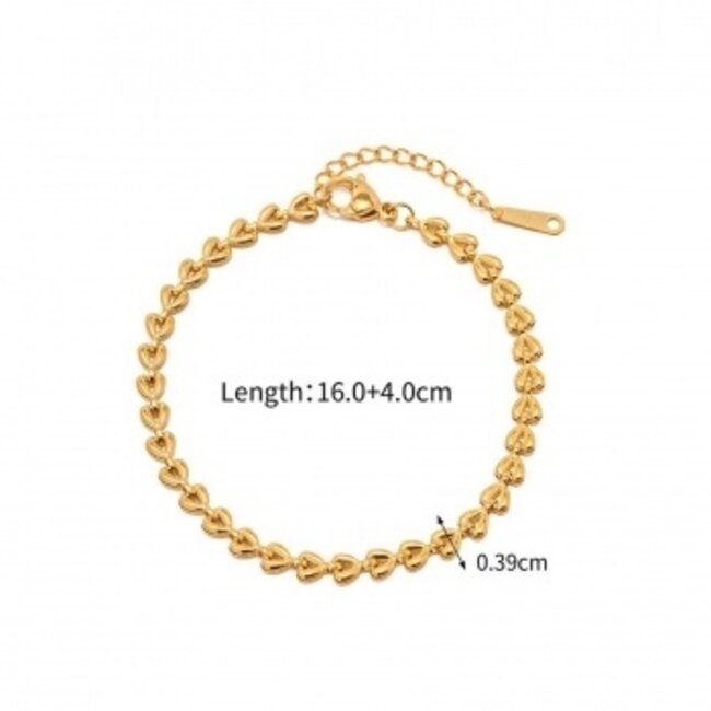Minimalistisches Armband aus Gold