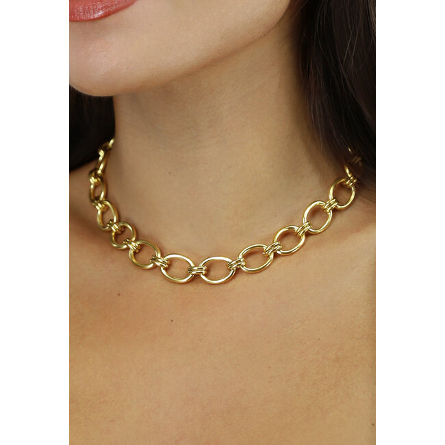 Gold Statement Kette Halskette