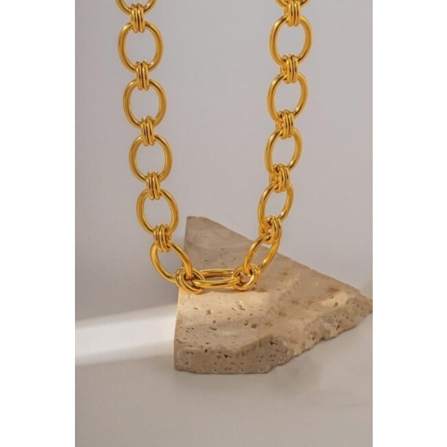 Gold Statement Kette Halskette