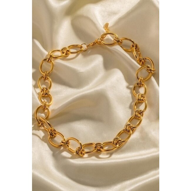 Gold Statement Kette Halskette