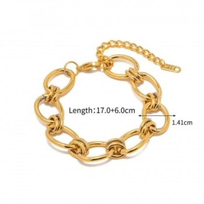 Gold Statement Kettenarmband