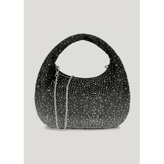 OP=OP.14.AV Schwarze Handtasche mit Glitzer