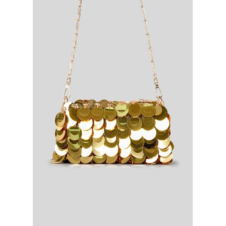 OP=OP.14.AV Gold Spiegel Pailletten Tasche