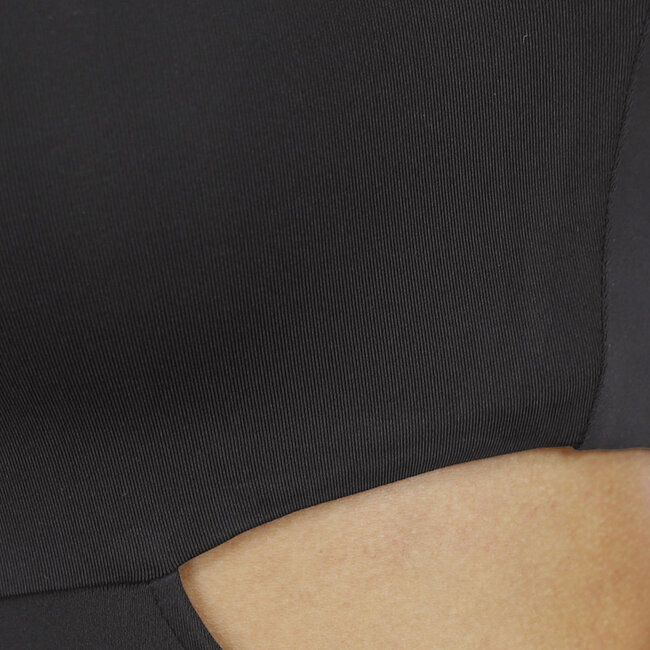 Schwarzer ausgeschnittener Stretch-Bodysuit