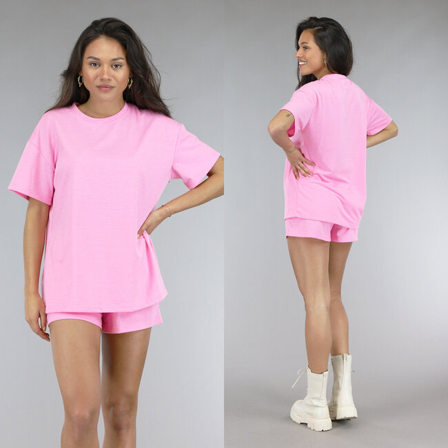 Roze Oversized Lounge Set