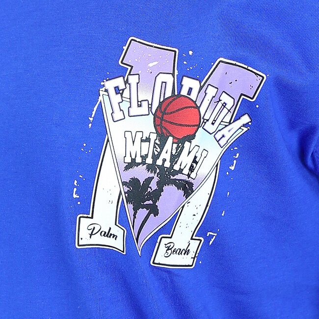 Dunkelblaues Basketball T-Shirt in Übergröße
