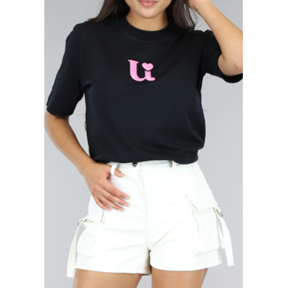 OP=OP.14.AV Uwantisell™ Brand Oversized T-Shirt Schwarz