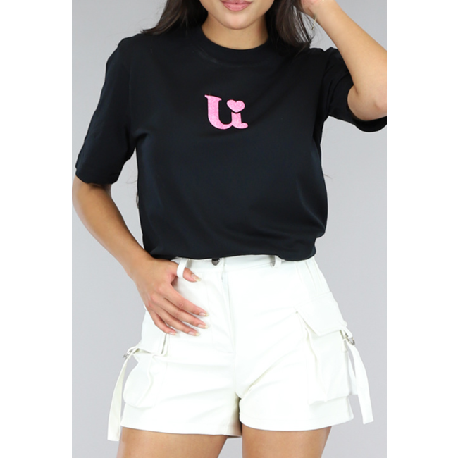 Uwantisell™ Brand Oversized T-Shirt Schwarz