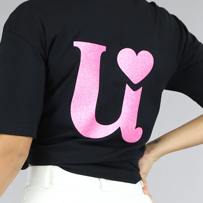 Uwantisell™ Brand Oversized T-Shirt Schwarz