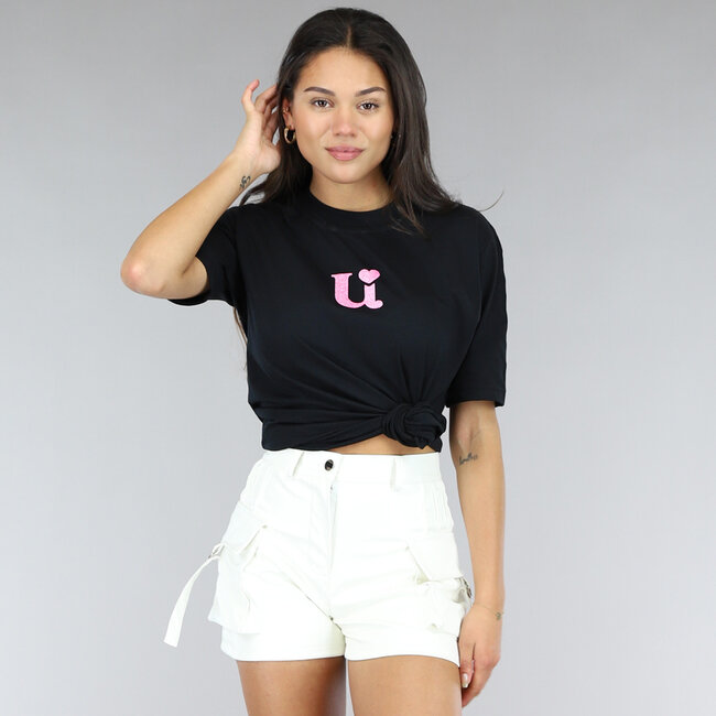 Uwantisell™ Brand Oversized T-Shirt Schwarz