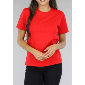 NEW0504 Rotes Basic-T-Shirt