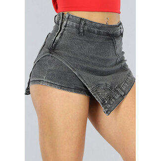 OP=OP! Grauer Jeans-Skort