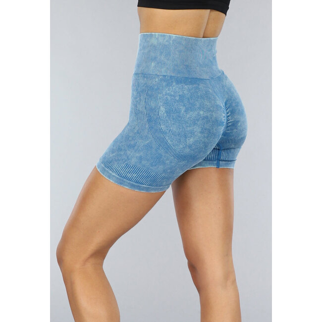 Türkisfarbenes Band Scrunch Sport Short