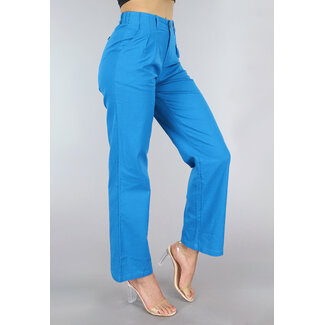 BF2023 Blaue Hose mit geradem Bein