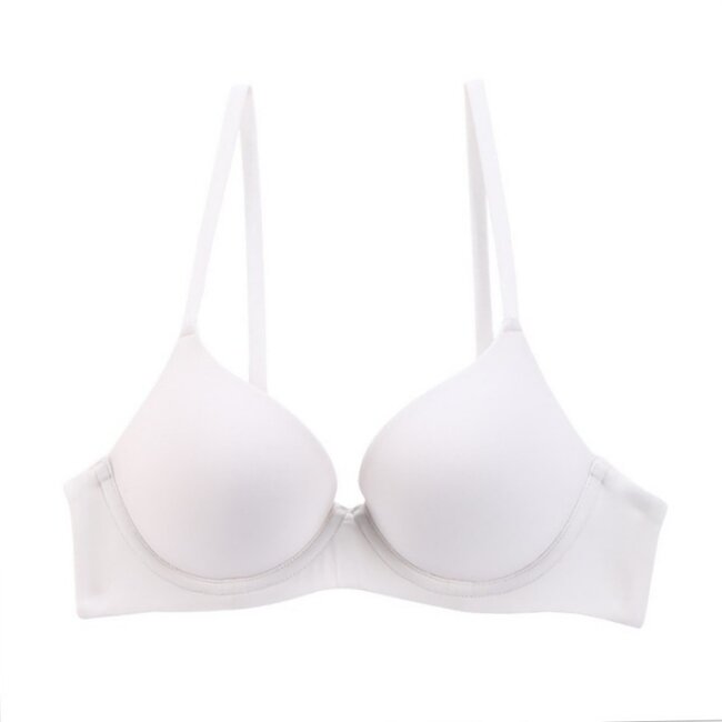 Weißer Soft-Cup-BH mit Bügeln