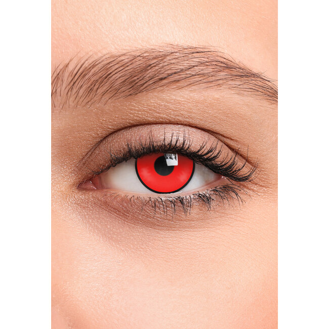 Rot mit schwarzem Rand Crazy Lenses