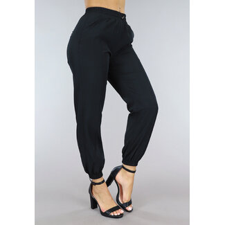 Schwarzer Fallschirm-Jogger