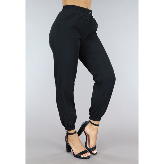 Schwarzer Fallschirm-Jogger