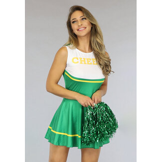 Grünes Cheerleader Kostüm