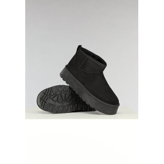 Niedrige Plateau-Schneestiefel aus Wildleder