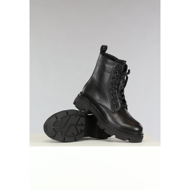 Schwarze Chelsea-Veteranenstiefel mit Reißverschluß