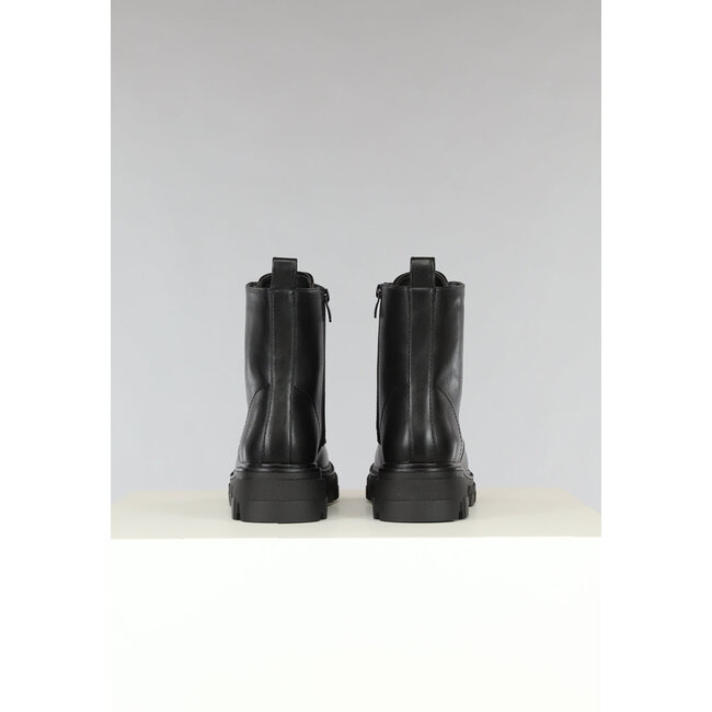 Schwarze Chelsea-Veteranenstiefel mit Reißverschluß