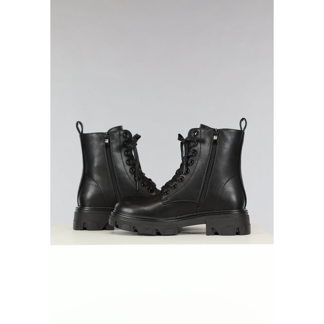 Schwarze Chelsea-Veteranenstiefel mit Reißverschluß