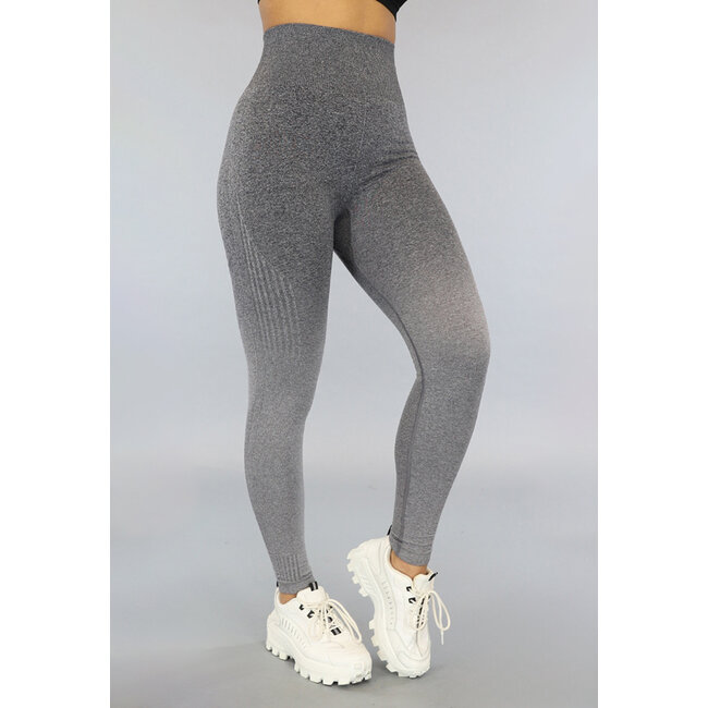 Graue Ombre Stretch-Sport-Leggings