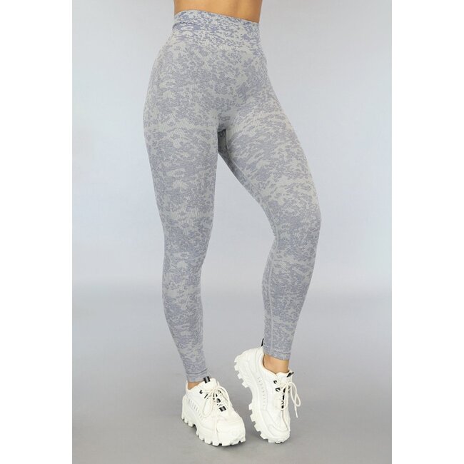 Grau gemischte Squat Proof Sport Leggings